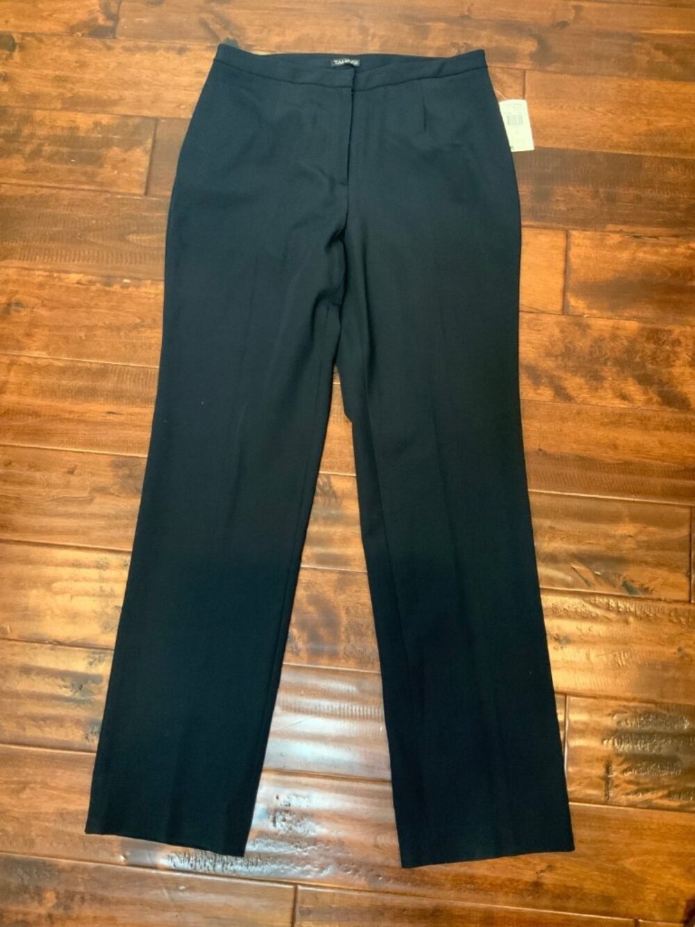 Tahari Navy Blue Wool Straight Leg Dress Pants NWT $135, Size 12